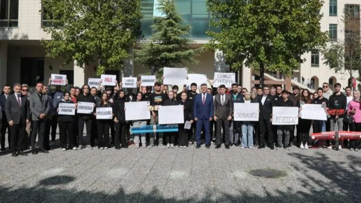 BTÜ öğrencilerinden TUSAŞ’a yapılan terör saldırısına tepki