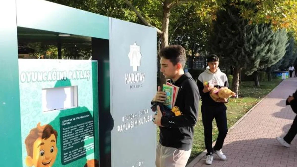 Konya’da “Oyuncak ve Kitap Paylaşım Kumbarası” projesi başladı