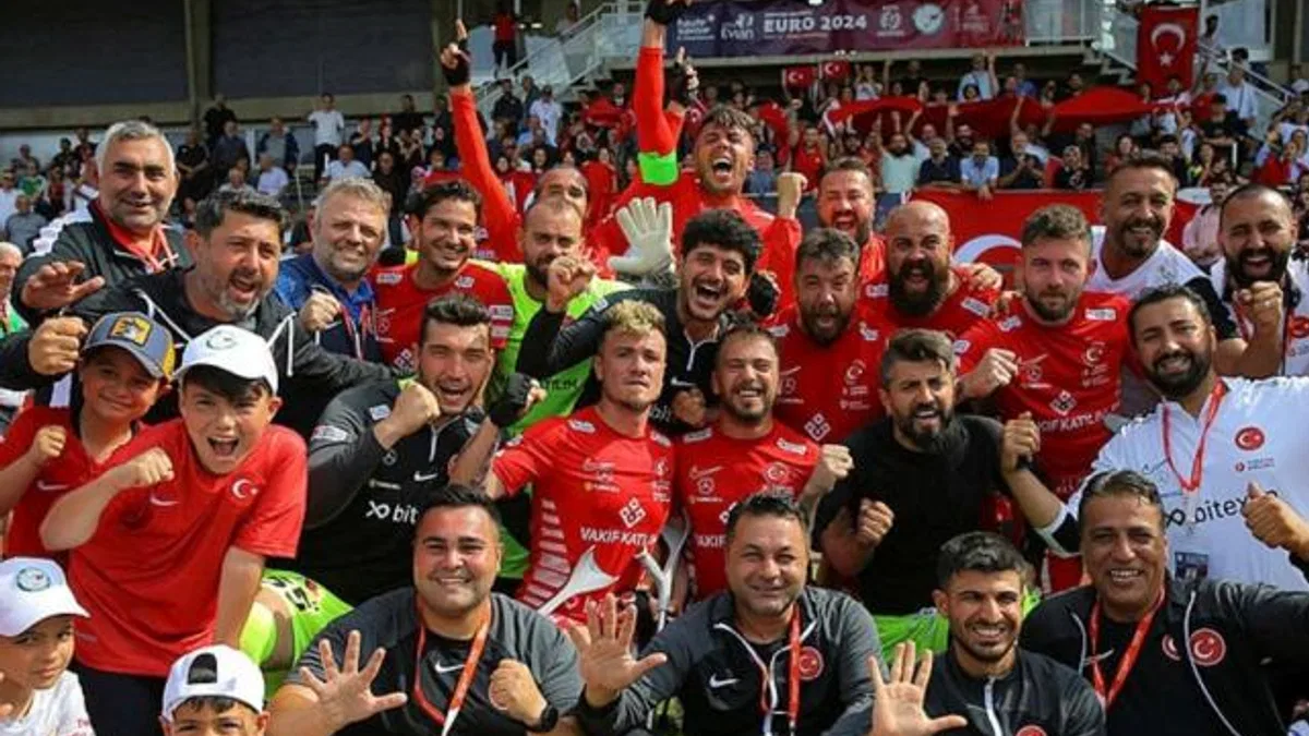 Türkiye 3-0 İspanya (Maç Sonucu) Türkiye Ampute Milli Futbol Takımı Avrupa Şampiyonu!