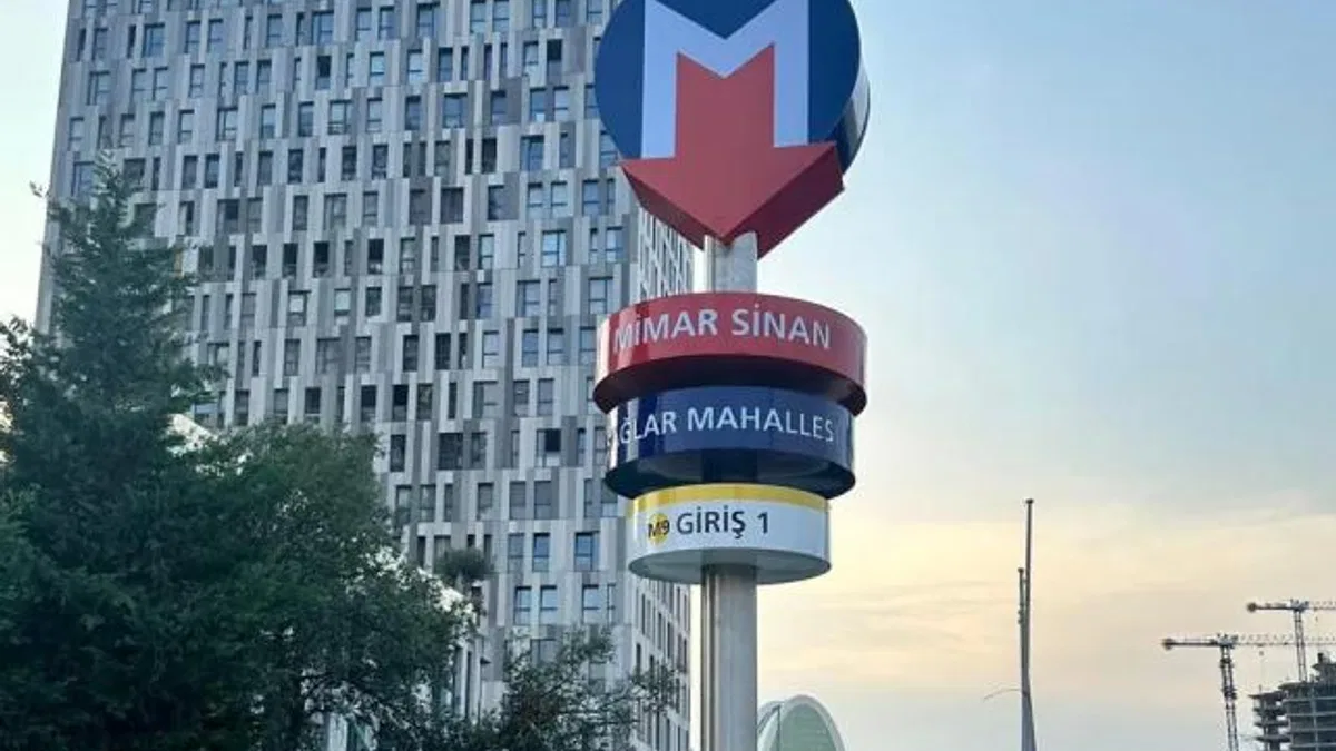 M9 metro hattı yeni istasyonuyla büyüyor