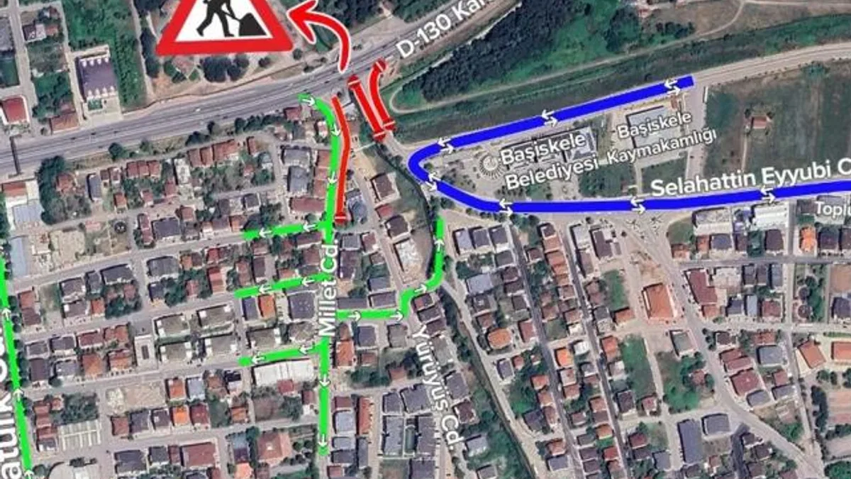 Kocaeli’de D-130’da trafik düzenlemesi