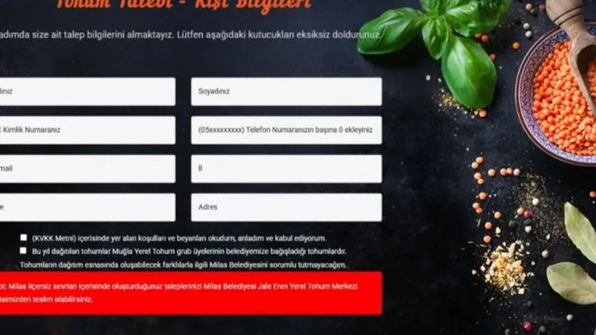 Milas Belediyesi, talepte bulunan vatandaşlara yerel tohum gönderiyor
