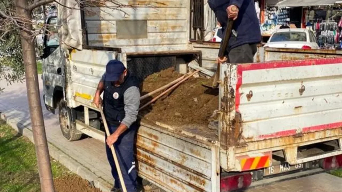 Bursa Gemlik’te çevre düzenleme çalışmaları devam ediyor