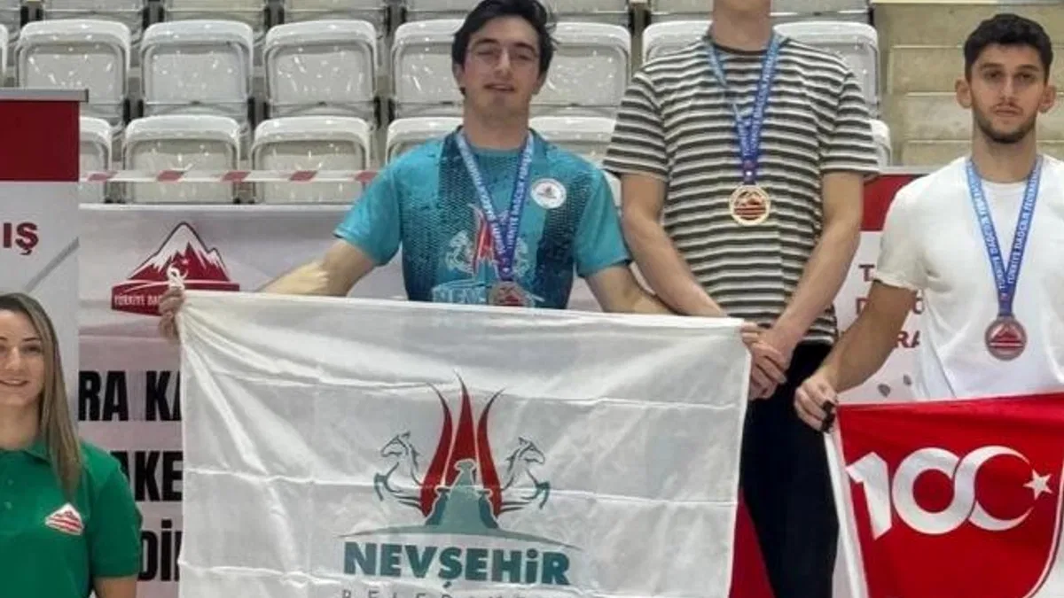 Nevşehirli sporcu Türkiye ikincisi oldu