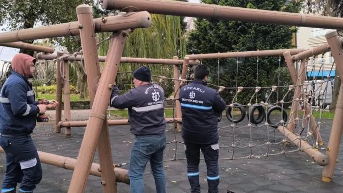 Kocaeli’de oyun gruplarına periyodik bakım