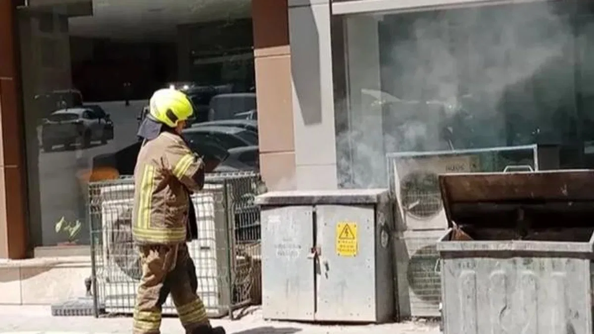 Bursa’da korkutan elektrik panosu yangını