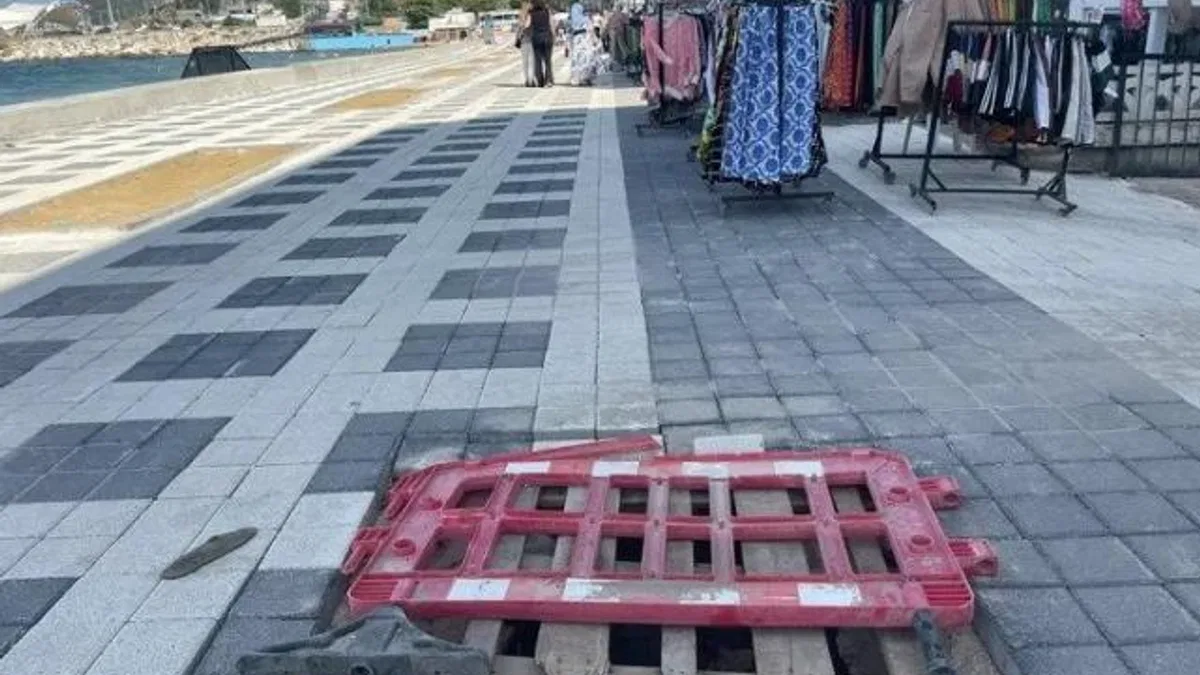 Mudanya’da tamamlanmayan sahil yollarına geçici yama