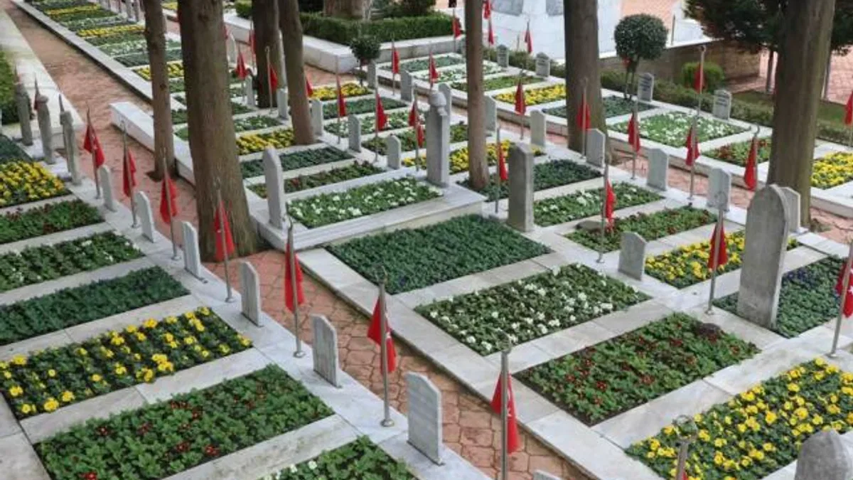 Şehitlikler, “18 Mart Çanakkale Zaferi” için hazırlandı