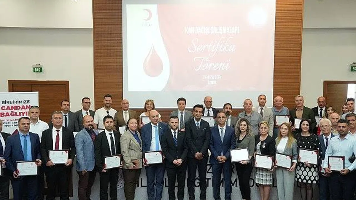 Kan Bağışı Çalışmaları Sertifika Töreni Gerçekleştirildi