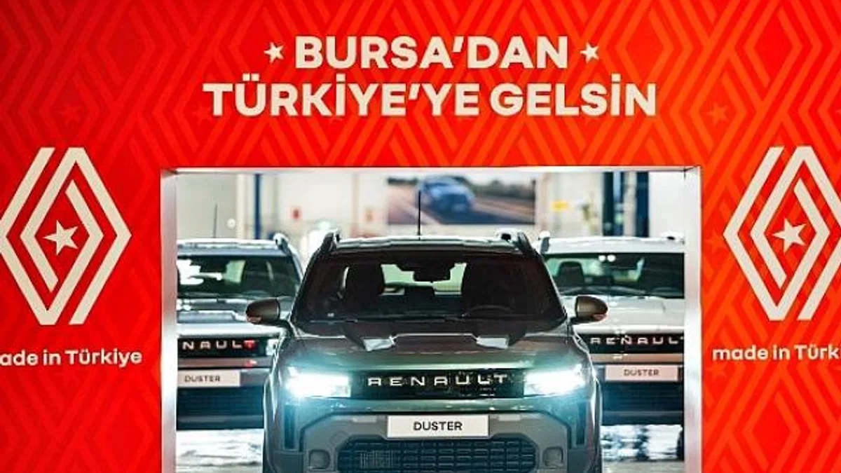 Bursa’dan Gururla Tüm Türkiye’ye Gelsin: Yeni Renault Duster’ın Üretimi Bursa’da Başladı