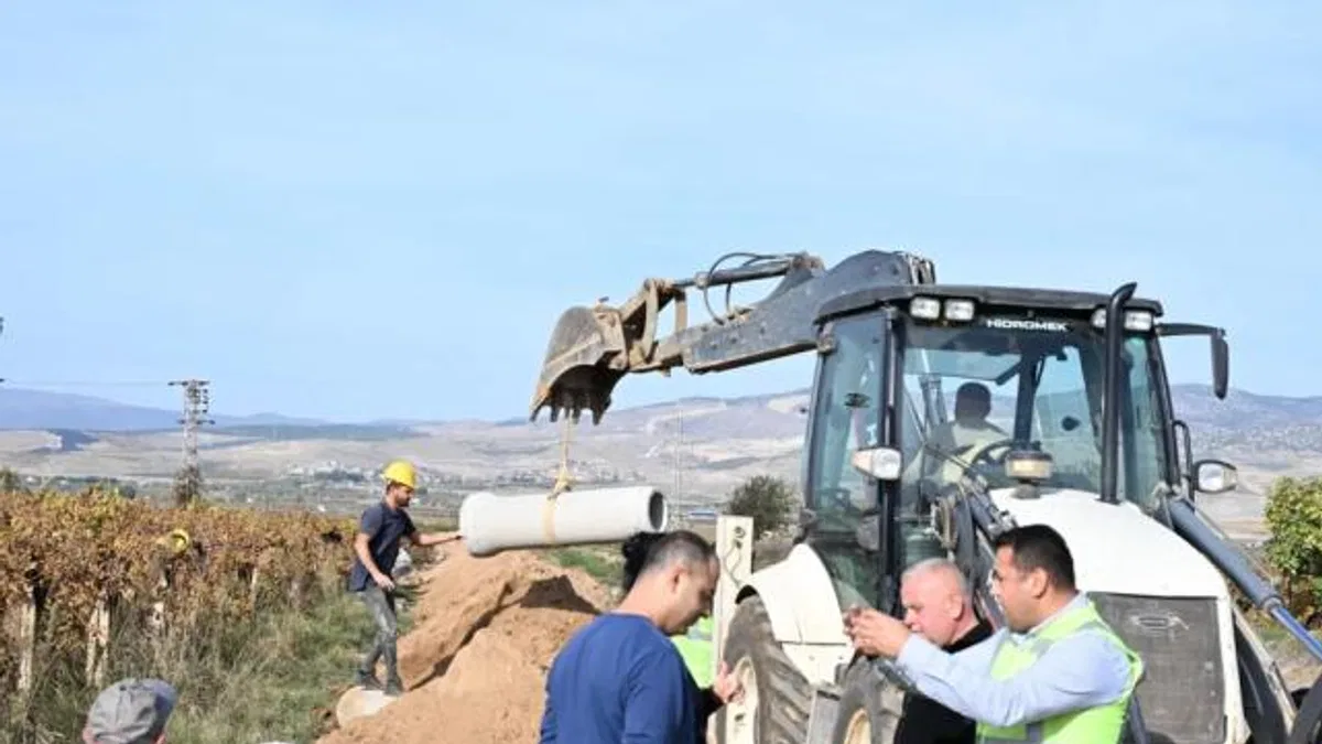Manisa Alaşehir’de 30 yıllık altyapı çilesi son buluyor