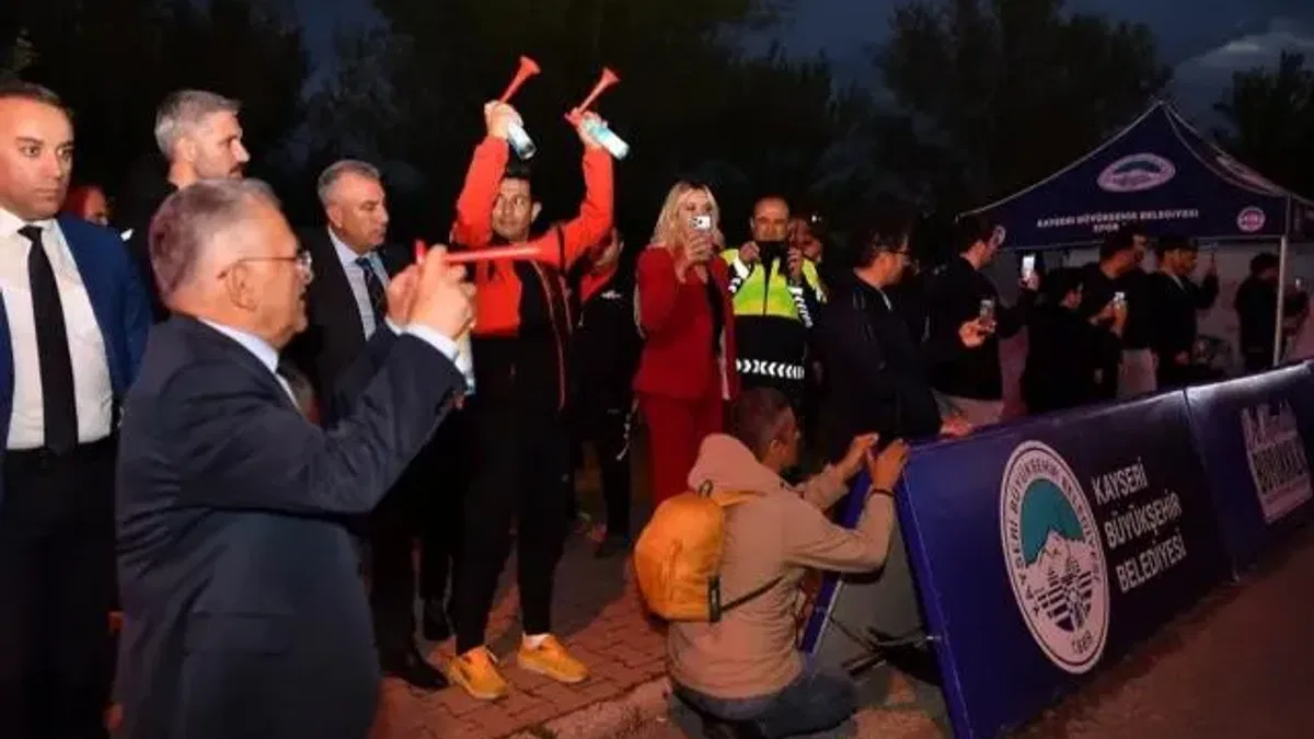 Kayseri’de Gece Koşusu coşkusu