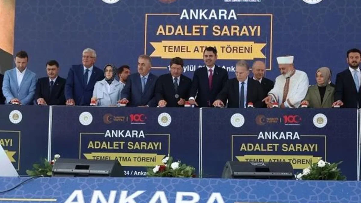 Yeni Ankara Adalet Sarayı’nın temeli atıldı