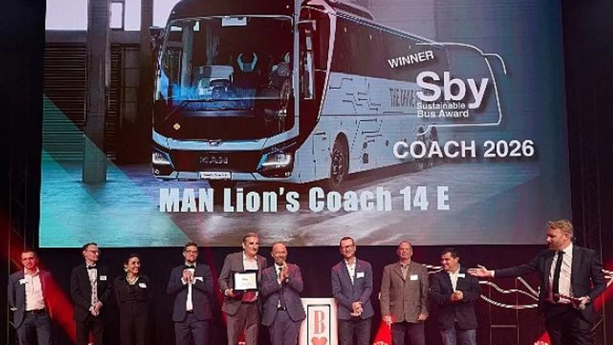 MAN Lion’s Coach E, “2026 Yılının Sürdürülebilir Otobüsü” seçildi