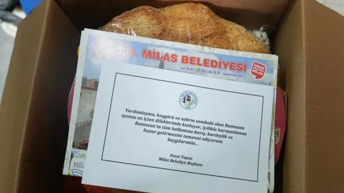 Muğla Milas Ramazan’da da ihtiyaç sahiplerinin yanında