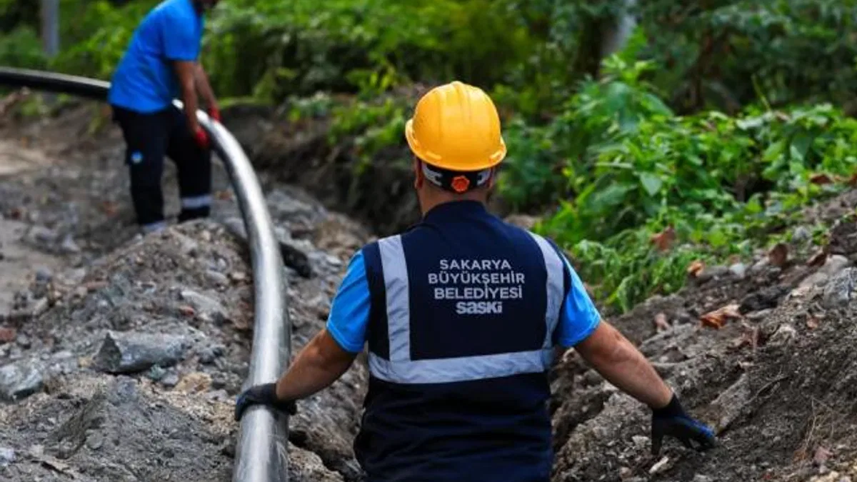 Sapanca Yanık’ta içme suyu hattı yenileniyor