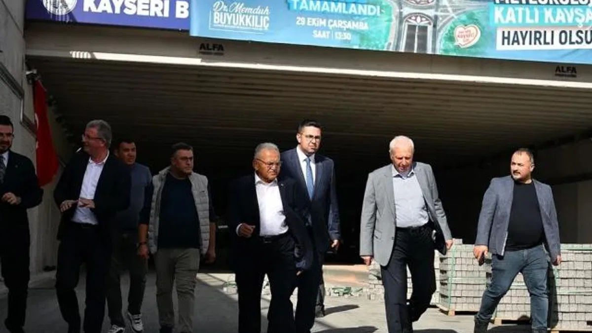 Kayseri Büyükşehir’den katlı kavşak tanıtımı
