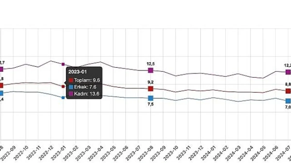Tüik: Mevsim etkisinden arındırılmış işsizlik oranı %8,5 seviyesinde gerçekleşti