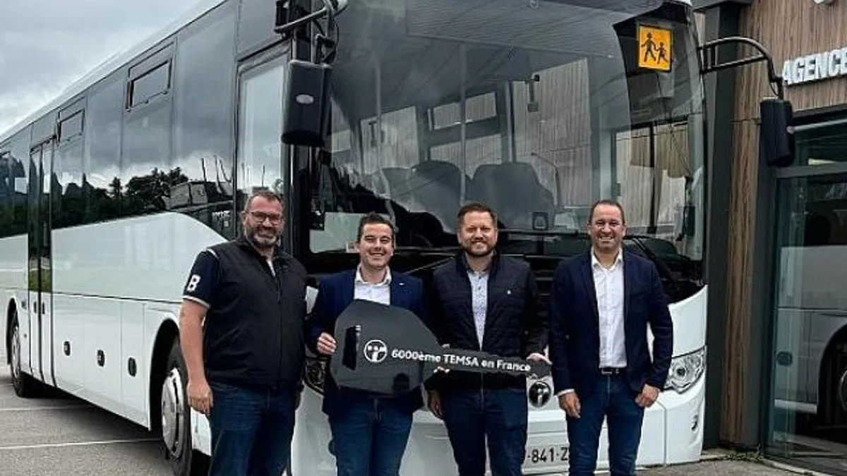 Temsa’dan Fransa’ya 6 bininci araç teslimatı