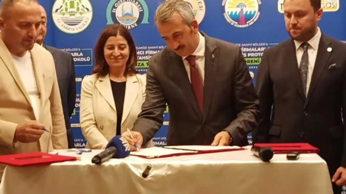 Keşan OSB’de 3 firma ile ön tahsis prtokol imzalandı