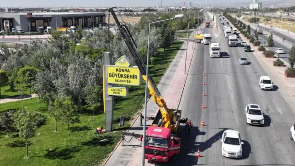Konya’da görsel kirliliğe son: Totem ve tabelalar kaldırılıyor