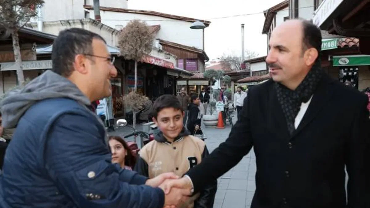 Başkan Altay, Konya’ya gelen misafirler ve esnafla buluştu