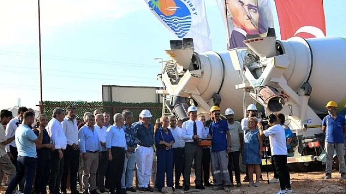 Yenişehir Belediyesi 320 öğrenci kapasiteli ilkokulun temelini attı