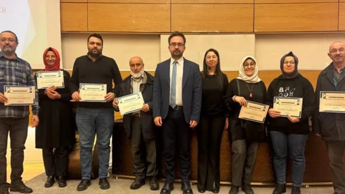 Kayseri Büyükşehir’den organik tarım kursiyerlerine sertifika