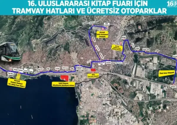 Kocaeli Kitap Fuarı için kapsamlı ulaşım ve otopark düzenlemesi başladı