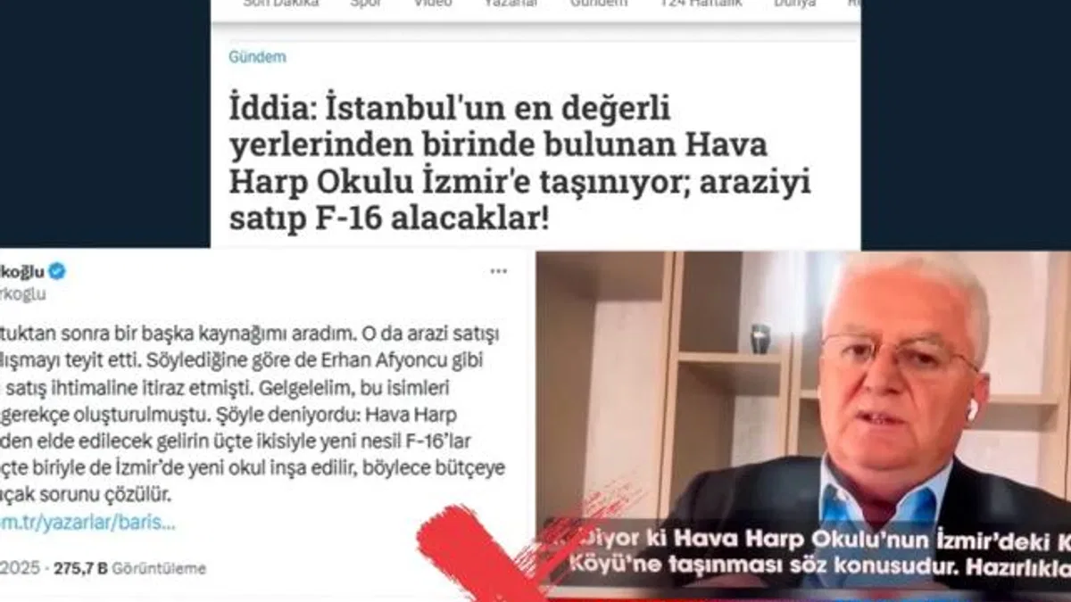 ‘Hava Harp Okulu İzmir’e taşınacak’ iddialarına açıklama