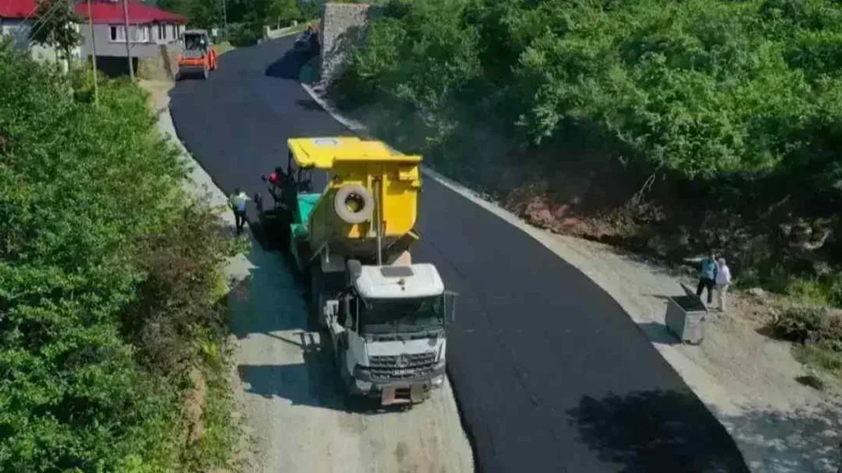 Ordu’da kırsal ulaşım yatırımları devam ediyor
