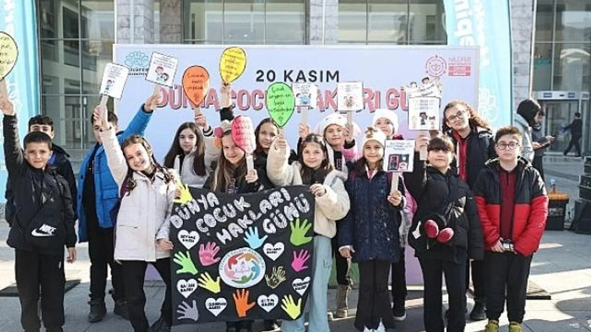 Nilüferli çocuklar “Güvenli Kent” için yürüdü