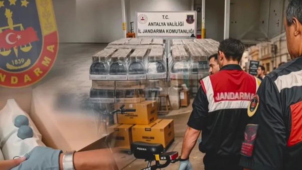 Antalya’da 120 bin litre sahte alkol! 7 şüpheli gözaltında