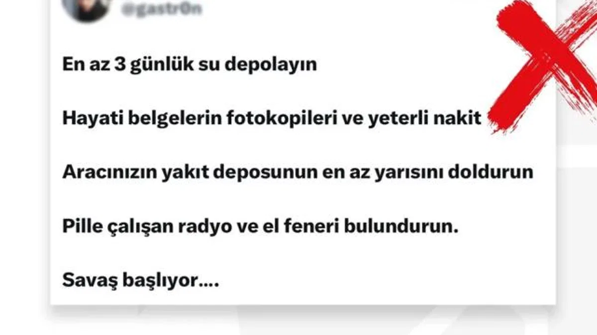 DMM’den “Savaş başlayacak” iddialarına yalanlama