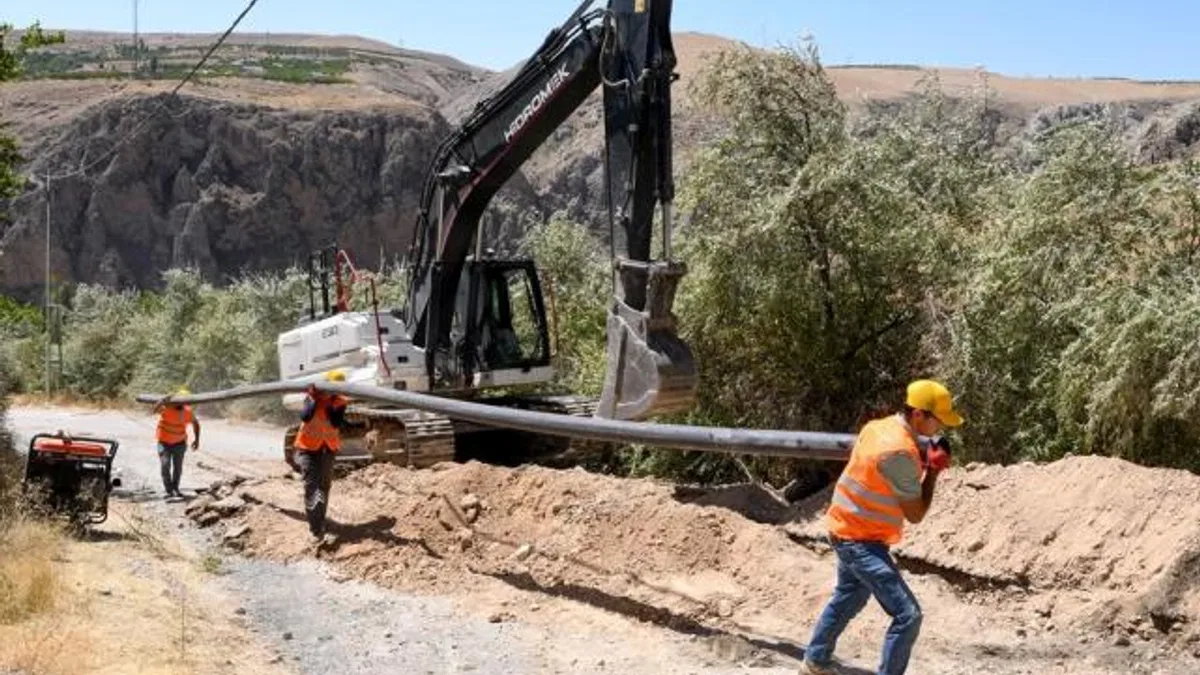 Malatya Ayvalı’ya içme suyu için yeni hat