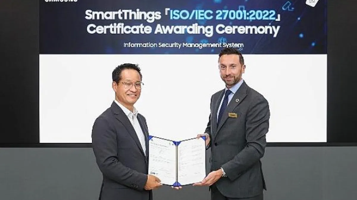 Samsung Electronics’in SmartThings platformu ISO 27001 sertifikası aldı
