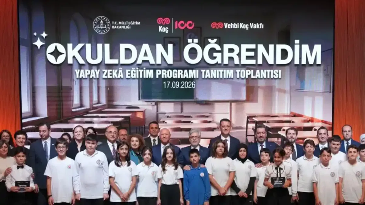 Ortaokul öğrencileri için ‘yapay zekâ eğitim programı’ tanıtıldı