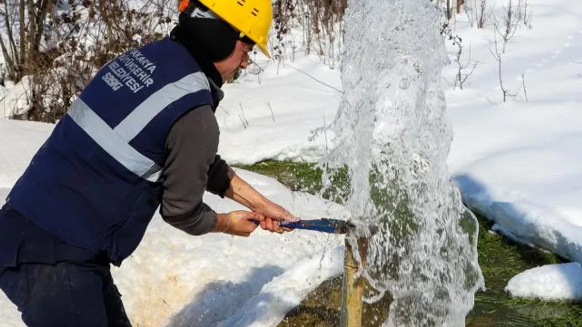 Sakarya’da kış şartlarına karşı altyapı hatları güvende