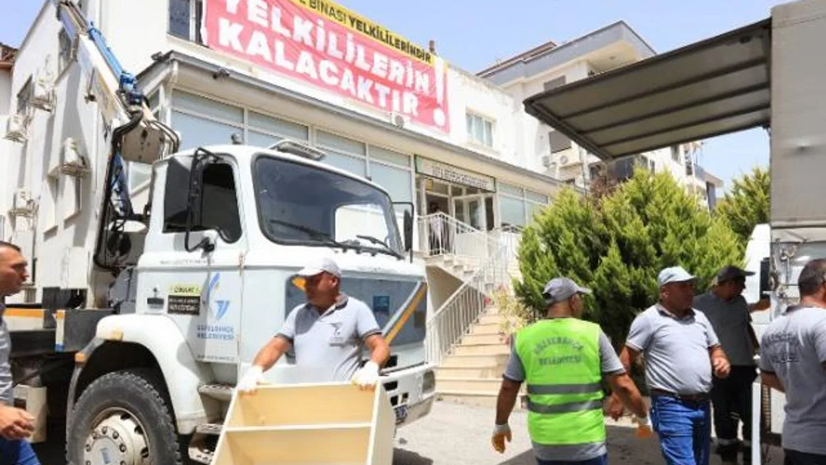 Güzelbahçe’de terk edilmiş Otizm okulu boşaltıldı