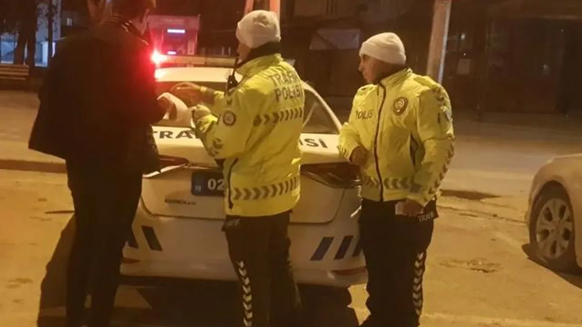 Adıyaman’da alkollü sürücü yakalandı