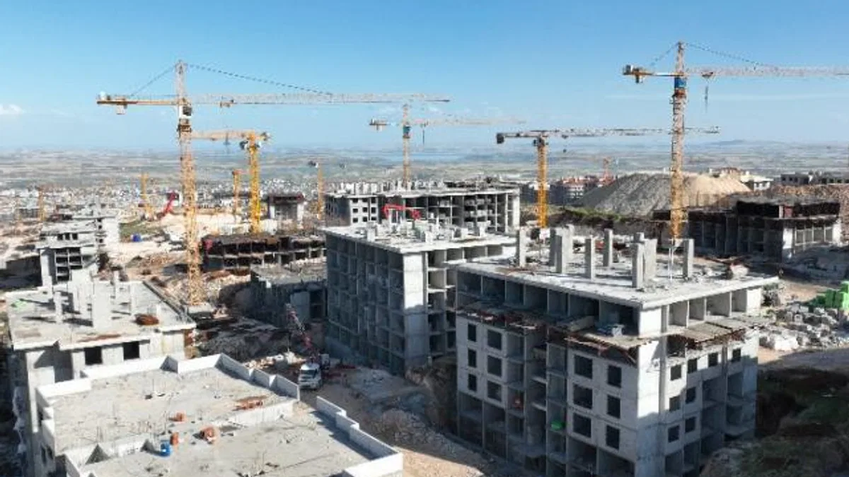 En büyük şantiye Adıyaman İndere’de… 16 bin 433 konut yapımı sürüyor