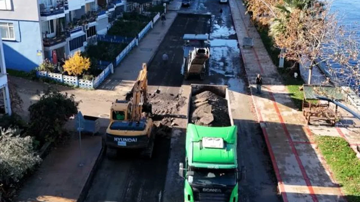 Kocaeli Gölcük Halıdere Sahil Caddesi’ne kapsamlı yenileme