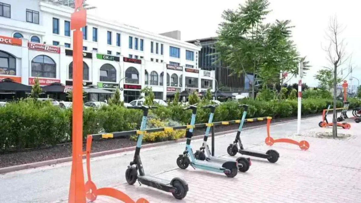 Konya’da e-skuter park noktaları yaygınlaşıyor