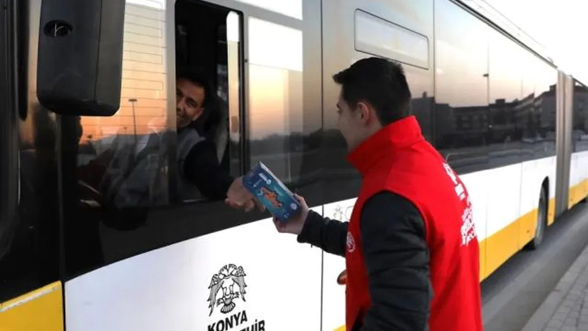 Konya’da “İftara 5 Kala” ikramı!