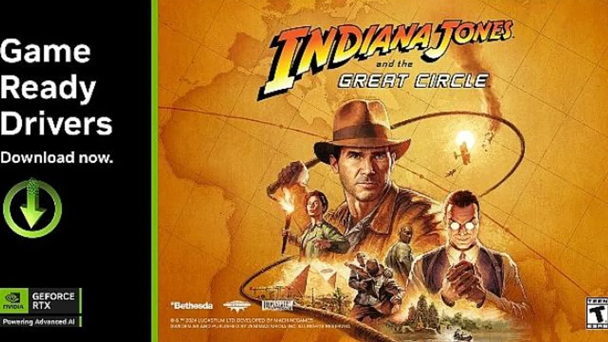 Indiana Jones and the Great Circle™ DLSS 3 ile Duyuruldu Yeni GeForce Game Ready Sürücüsü ve NVIDIA Reflex Teknolojisi Daha Fazla Oyuna Geliyor!