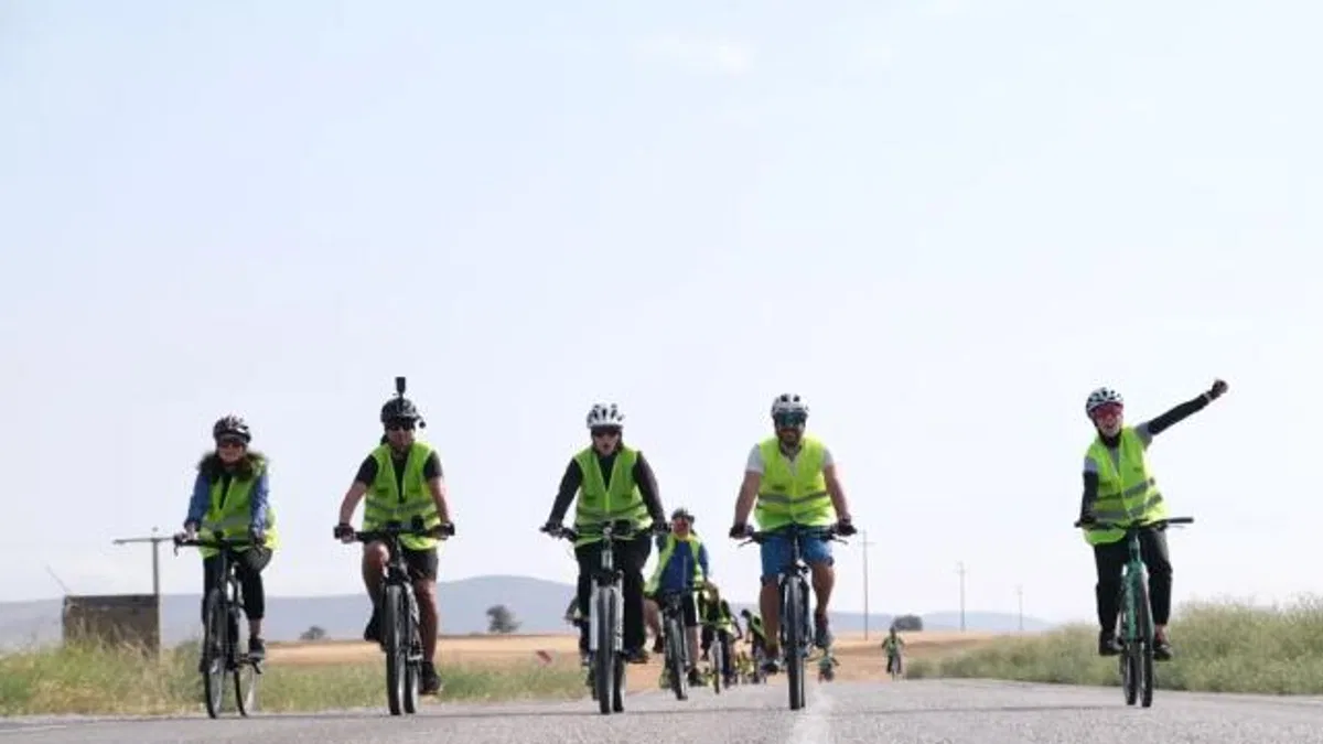 Konya’da tarihi rotada pedallar tarih ve doğa için döndü