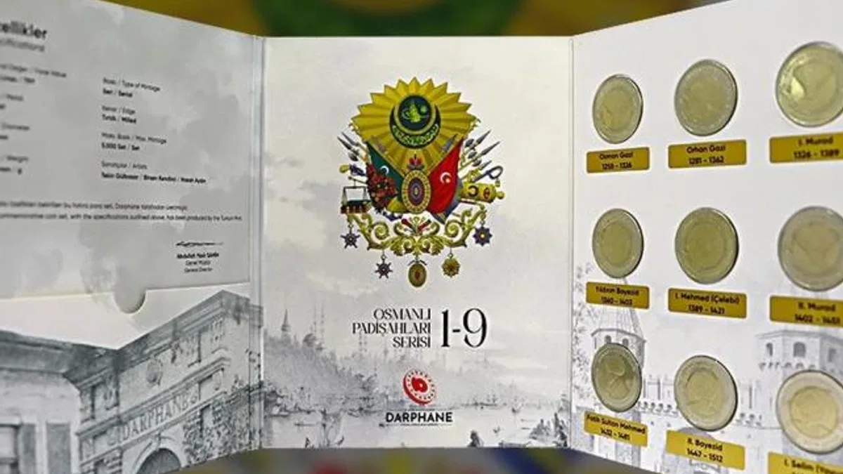 Darphane’den ‘Osmanlı Padişahları Bimetal Hatıra Para’ları satışa çıkıyor
