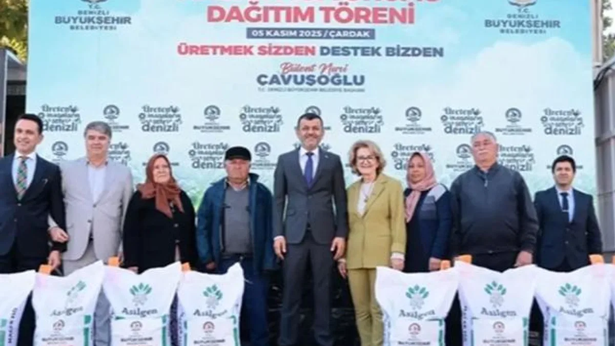 Denizli’de üreticiye 44 tonluk tohum desteği
