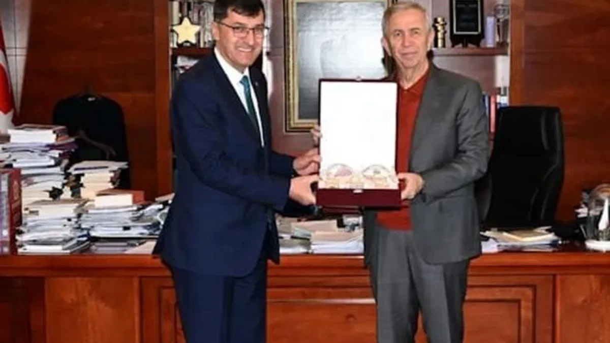 Eyüp Kahveci’den Mansur Yavaş’a ziyaret