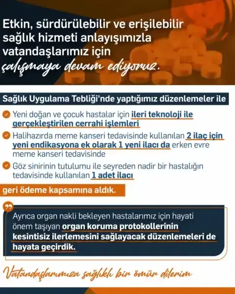 Sosyal güvenlik kurumu yeni tedavileri ödeme listesine aldı